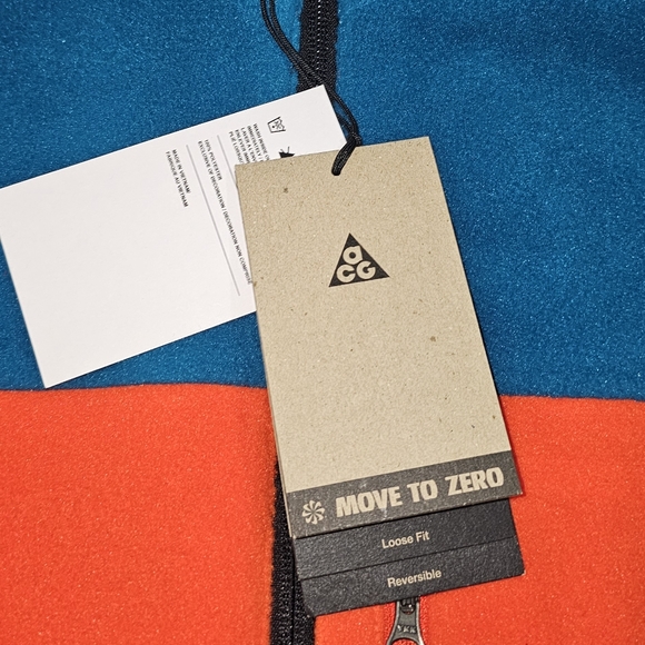 Nike ACG Oregon Series Reissue Men’s Size M Reversible Orange Blue Jacket - Picture 9 of 11